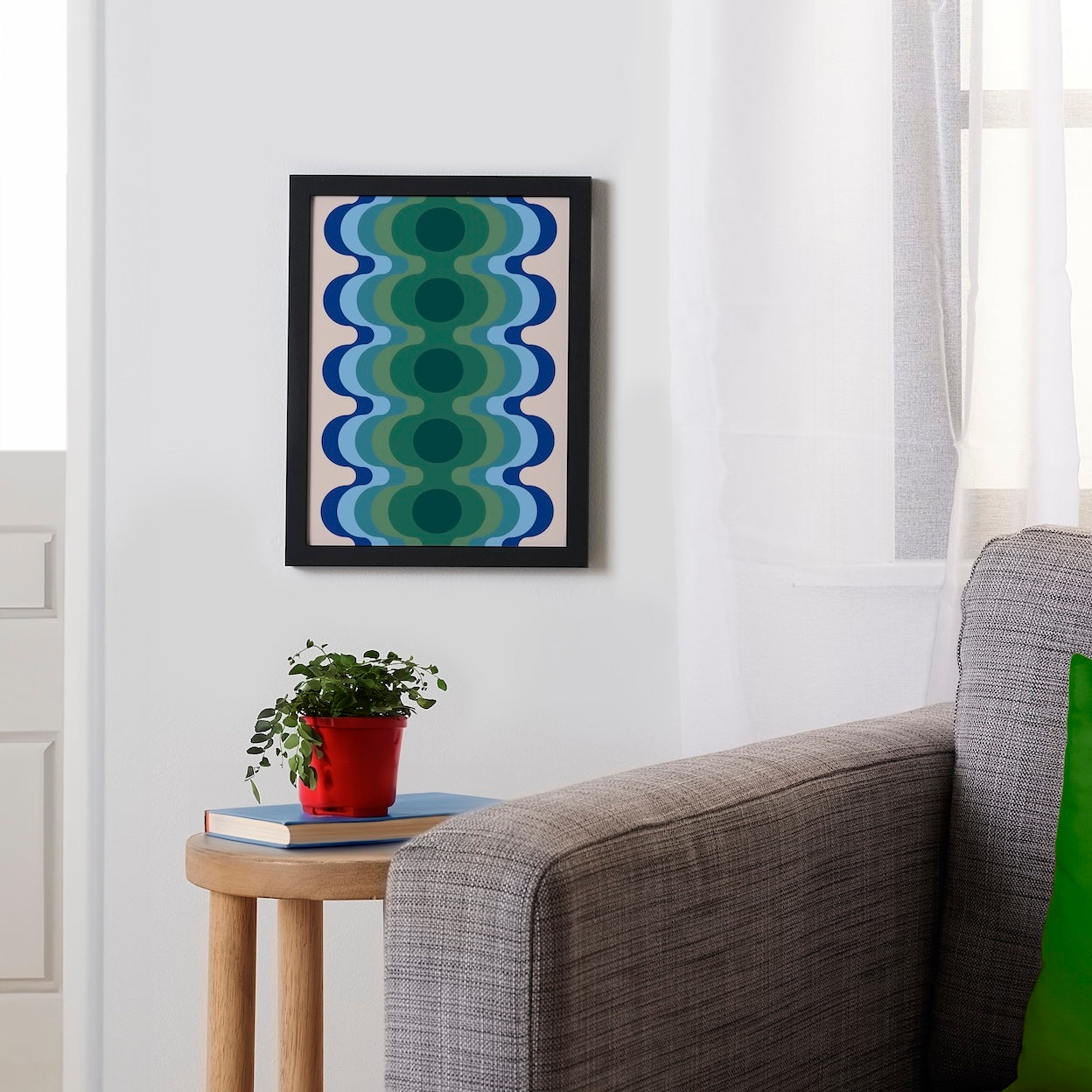 Terra Echo Retro Framed Poster