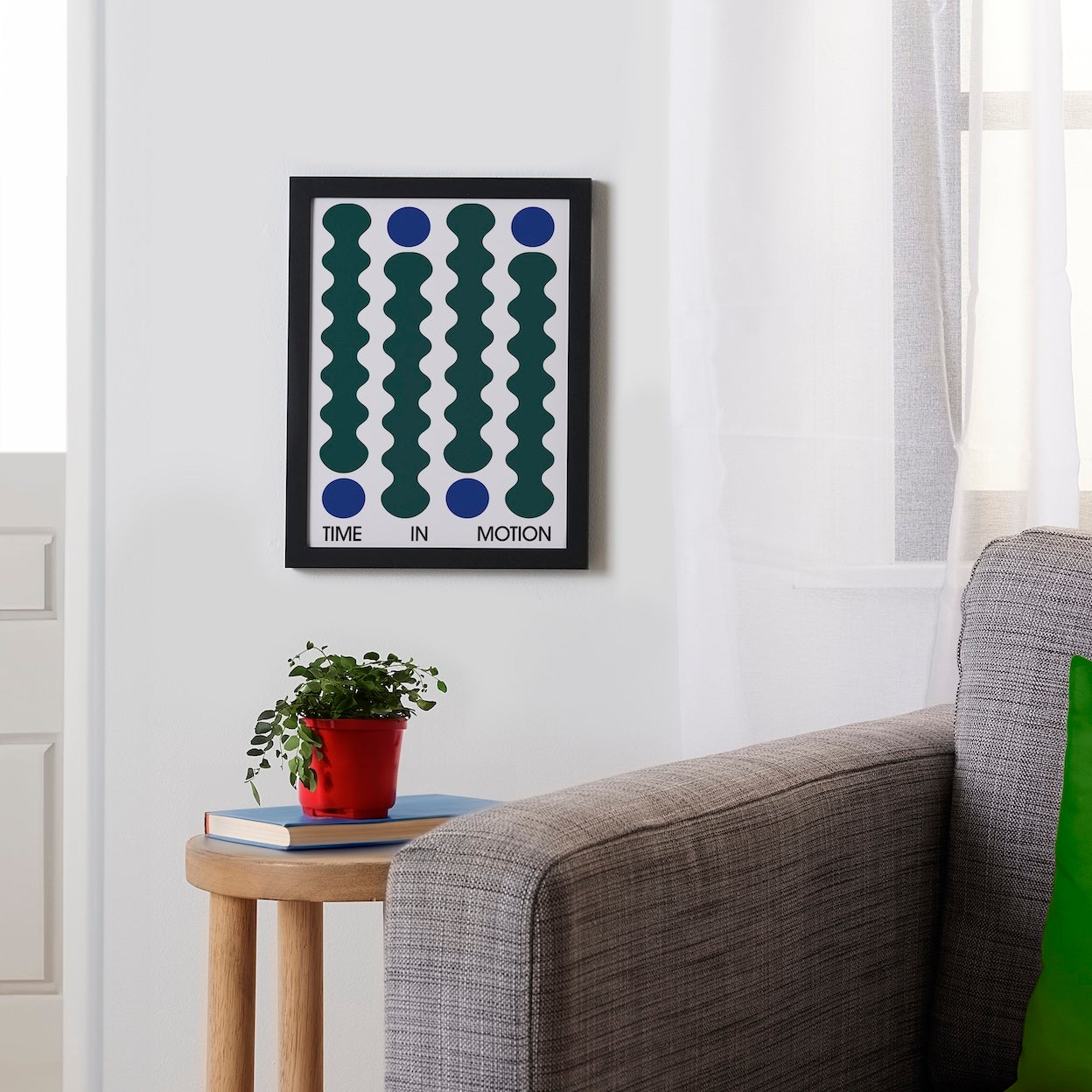 Time In Motion Retro Framed Poster