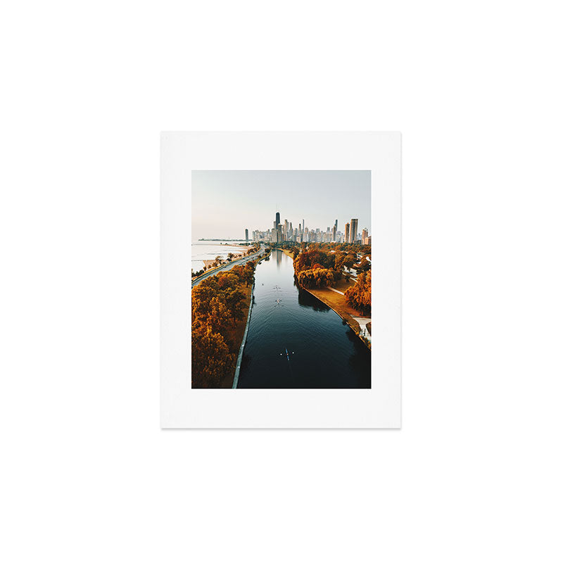chicago aerial view Art Print