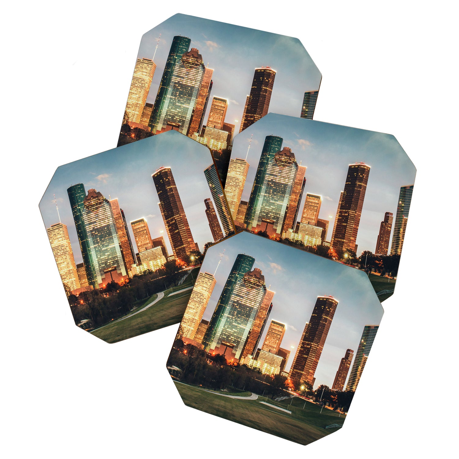 houston skyline Coaster Gallery Image 1