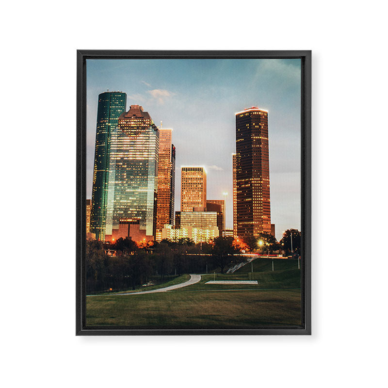 houston skyline Framed Canvas Print Gallery Image 6
