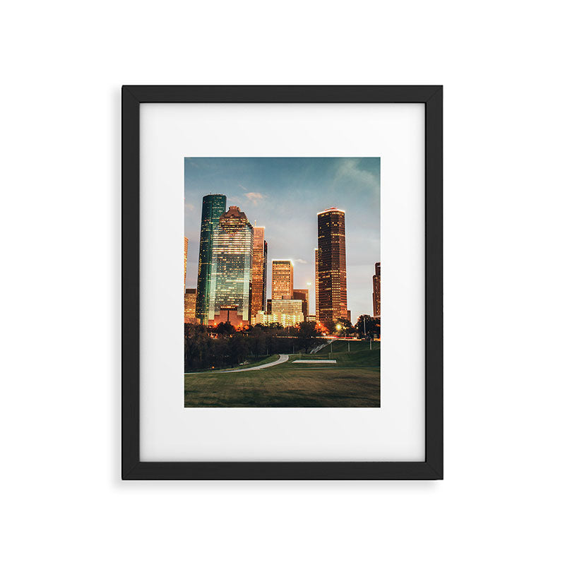 houston skyline Framed Art Print Gallery Image 5
