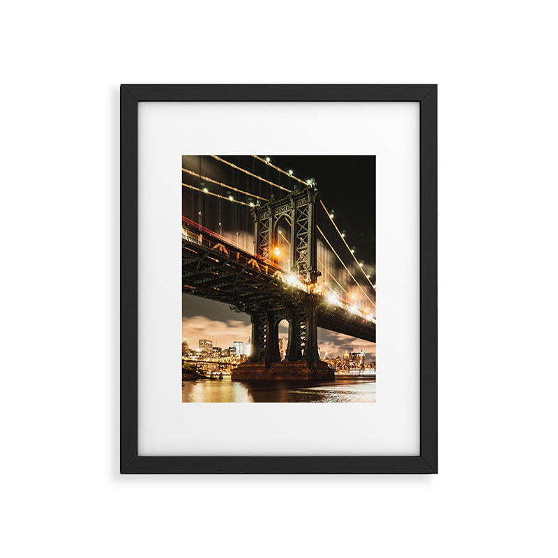 manhattan bridge Framed Art Print Gallery Image 5