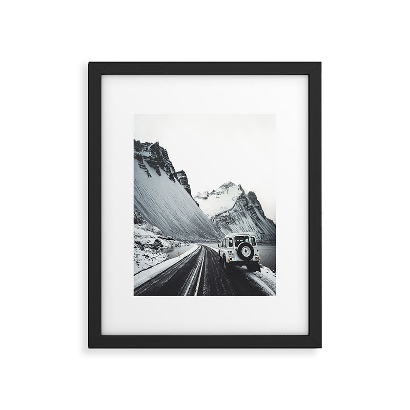 on the road in iceland Framed Art Print Gallery Image 5