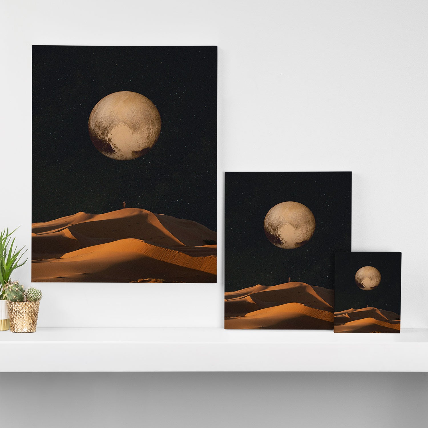 a Golden space glimpse Canvas Print Gallery Image 3