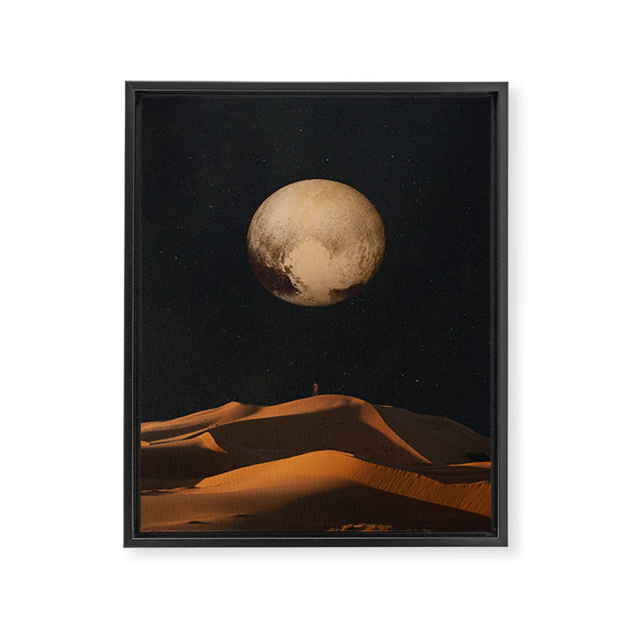 a Golden space glimpse Framed Canvas Print Gallery Image 1