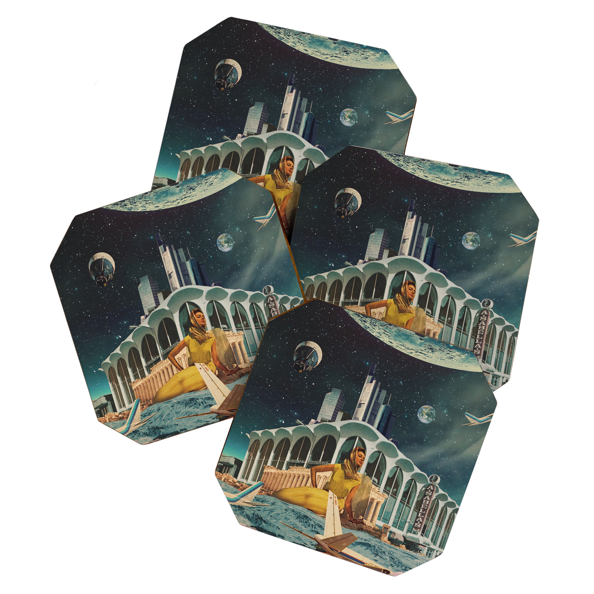 a Postcard from year 2345 Coaster Gallery Image 1