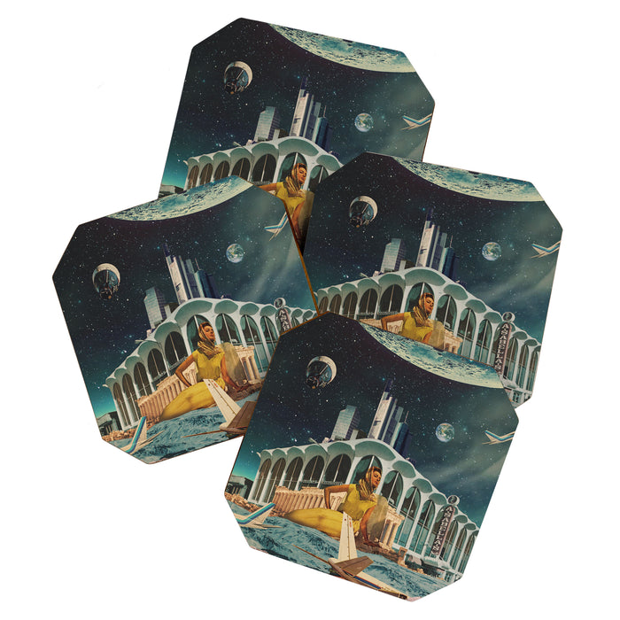 a Postcard from year 2345 Coaster Gallery Image 1