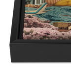 a Postcard from year 2345 Framed Canvas Print Gallery Image 3