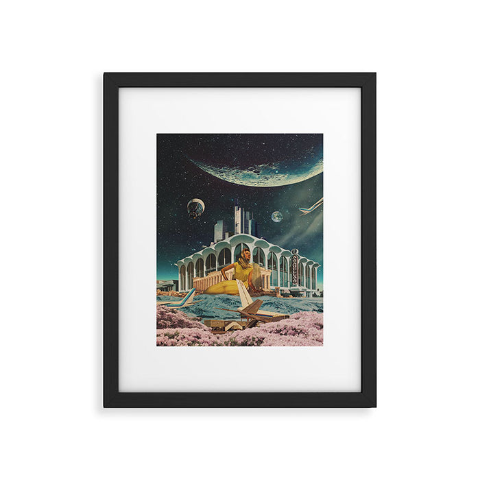 a Postcard from year 2345 Framed Art Print Gallery Image 1