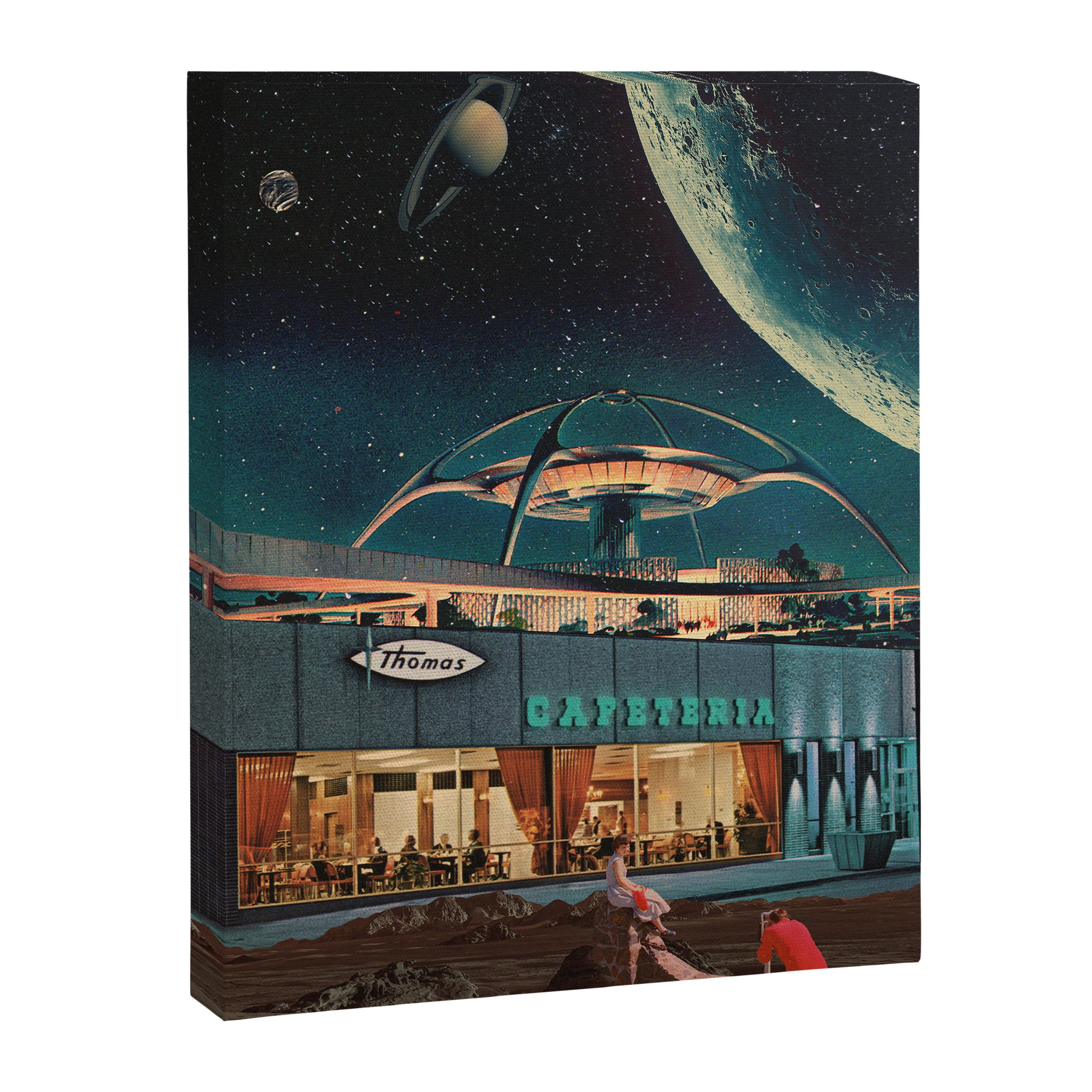 a Postcard from year 2346 Canvas Print Gallery Image 6