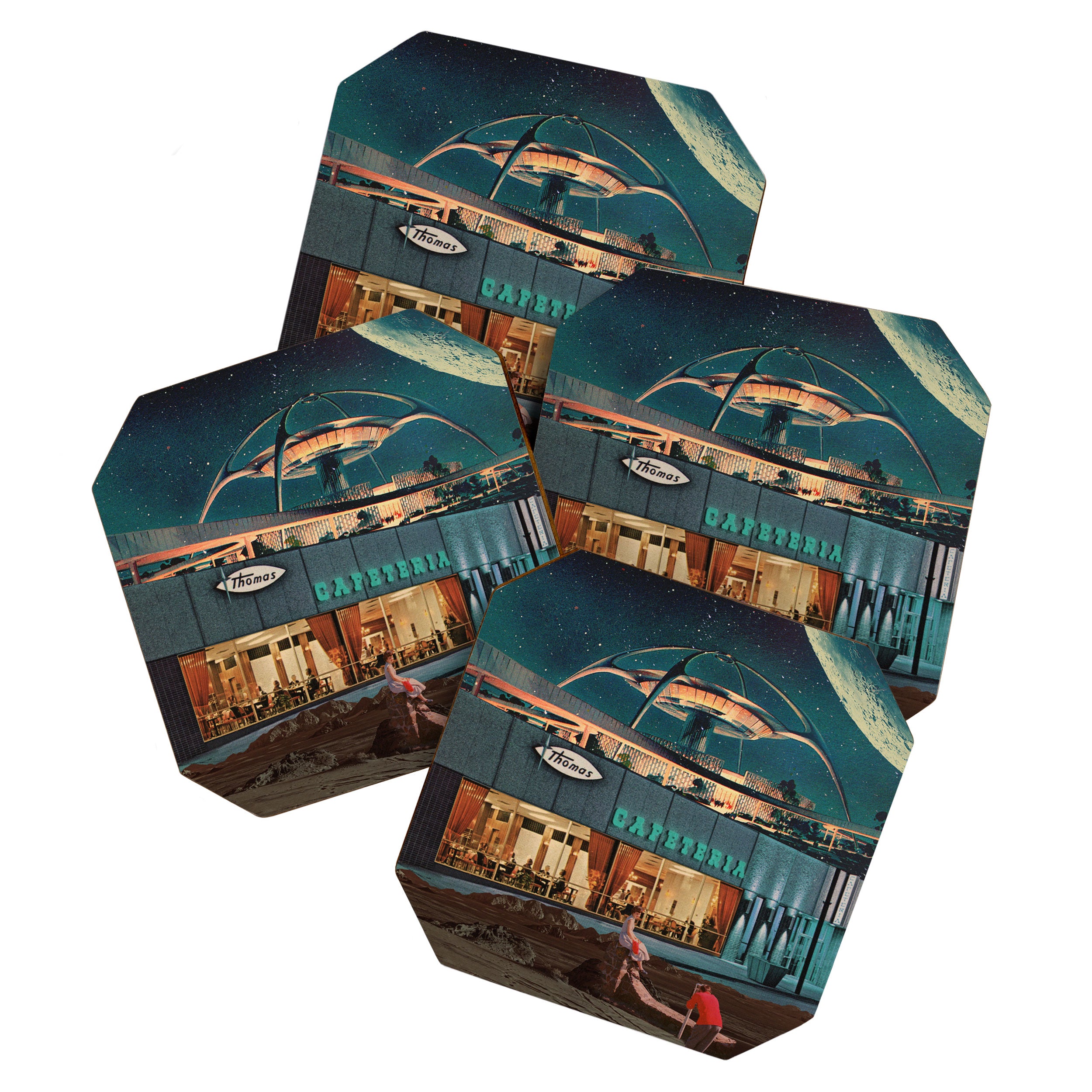 a Postcard from year 2346 Coaster Gallery Image 1