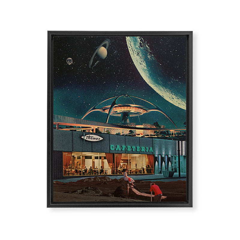 a Postcard from year 2346 Framed Canvas Print Gallery Image 6