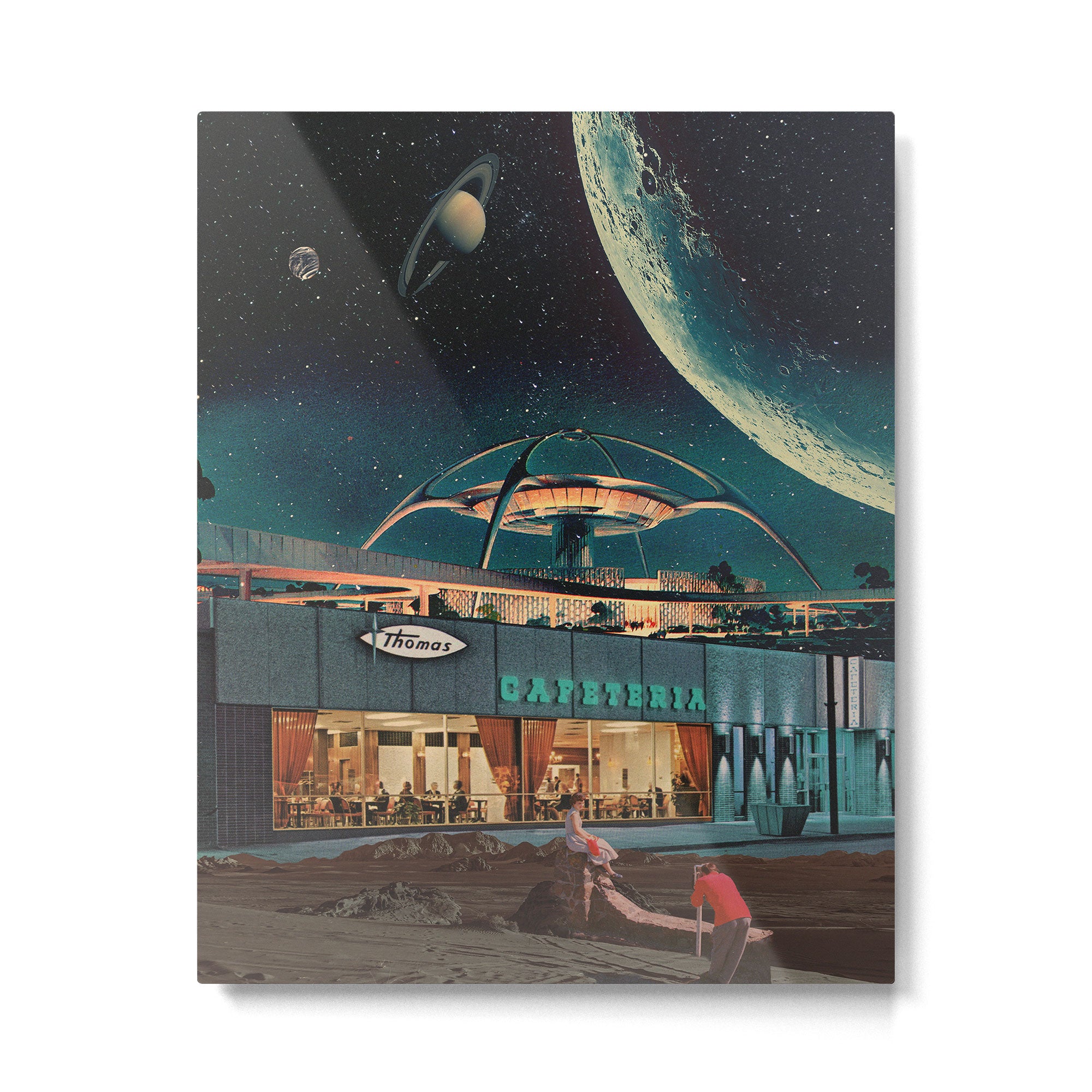 a Postcard from year 2346 Metal Print Gallery Image 4