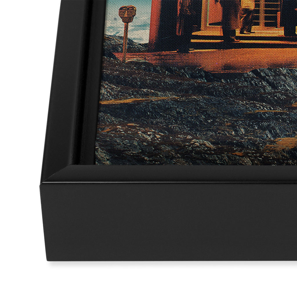 a Postcard from year 2347 Framed Canvas Print Gallery Image 3