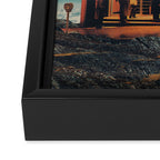 a Postcard from year 2347 Framed Canvas Print Gallery Image 3