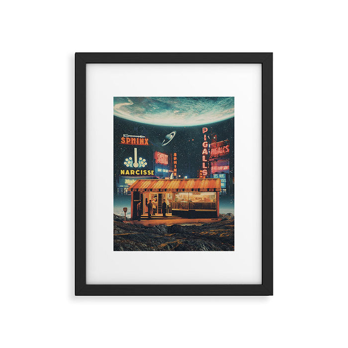 a Postcard from year 2347 Framed Art Print Gallery Image 1