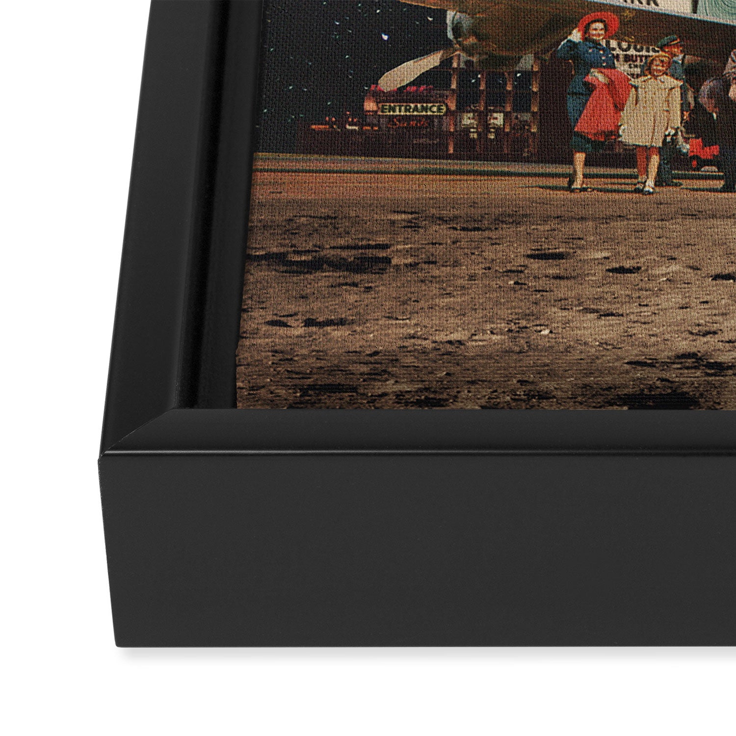 a Postcard from year 2348 Framed Canvas Print Gallery Image 3