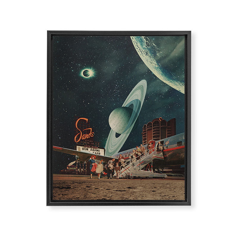 a Postcard from year 2348 Framed Canvas Print Gallery Image 6