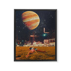a postcard from year 2349 Framed Canvas Print Gallery Image 6