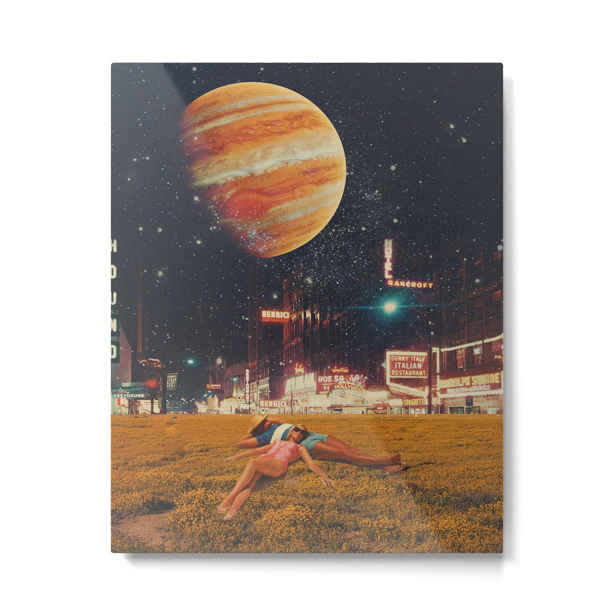 a postcard from year 2349 Metal Print Gallery Image 4