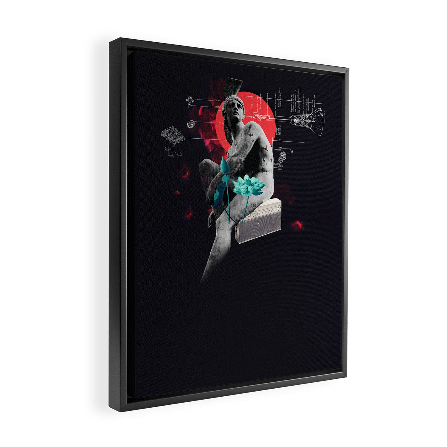 Again Framed Canvas Print Gallery Image 2