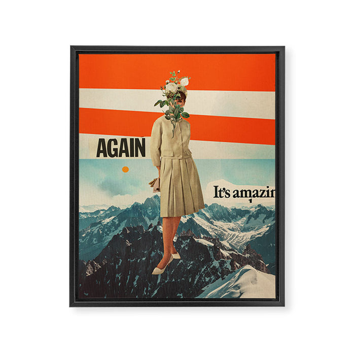 Again, It's Amazing Framed Canvas Print Gallery Image 1