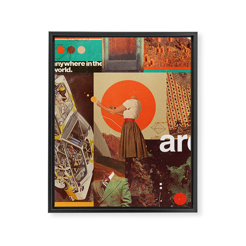 Archival World Framed Canvas Print Gallery Image 6