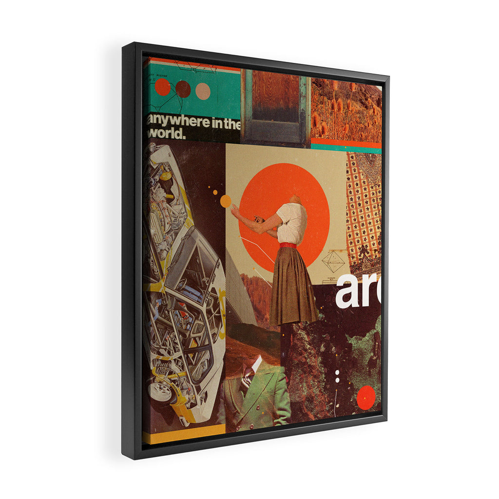 Archival World Framed Canvas Print Gallery Image 2