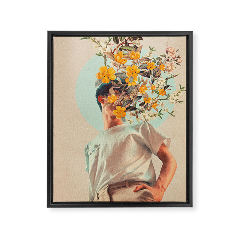 Because You were around Framed Canvas Print Gallery Image 6