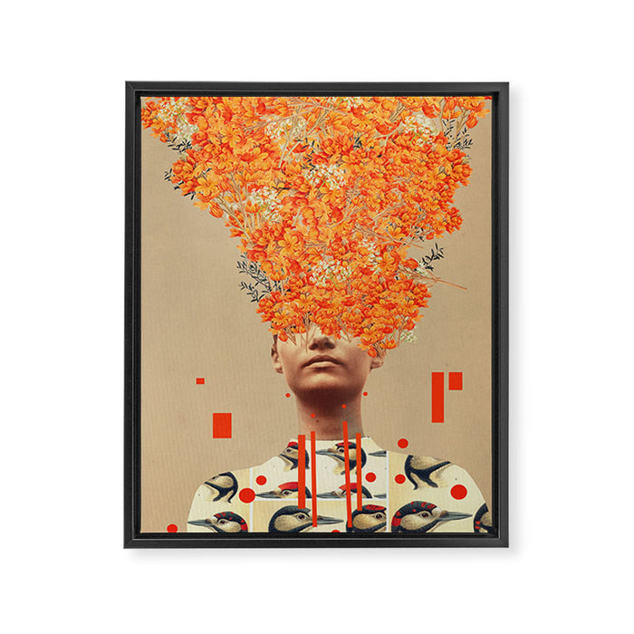 Bird Flight in Autumn Framed Canvas Print Gallery Image 1