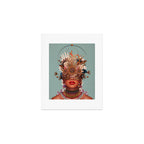 Blossom in a golden asymmetry Art Print Gallery Image 1