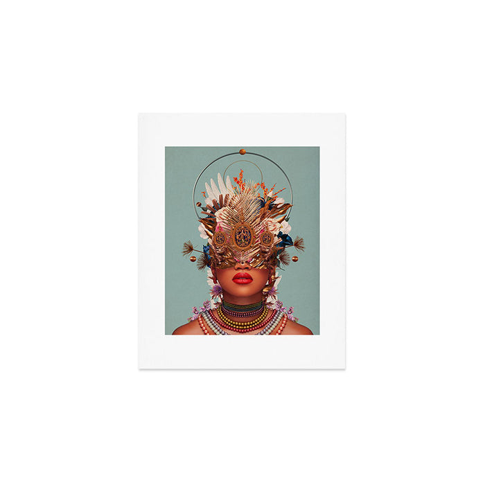 Blossom in a golden asymmetry Art Print Gallery Image 1
