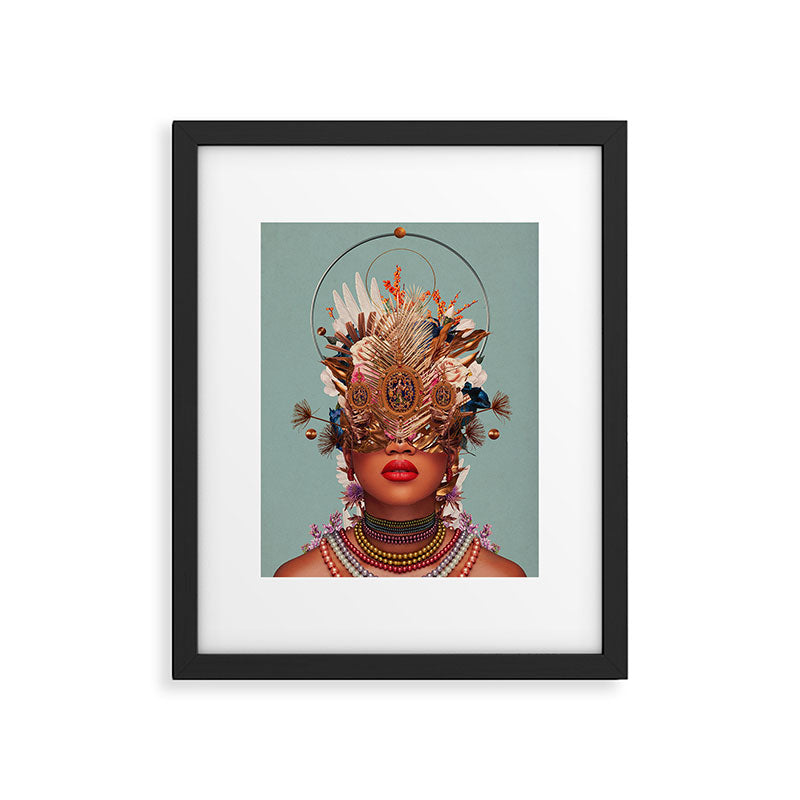 Blossom in a golden asymmetry Framed Art Print Gallery Image 5