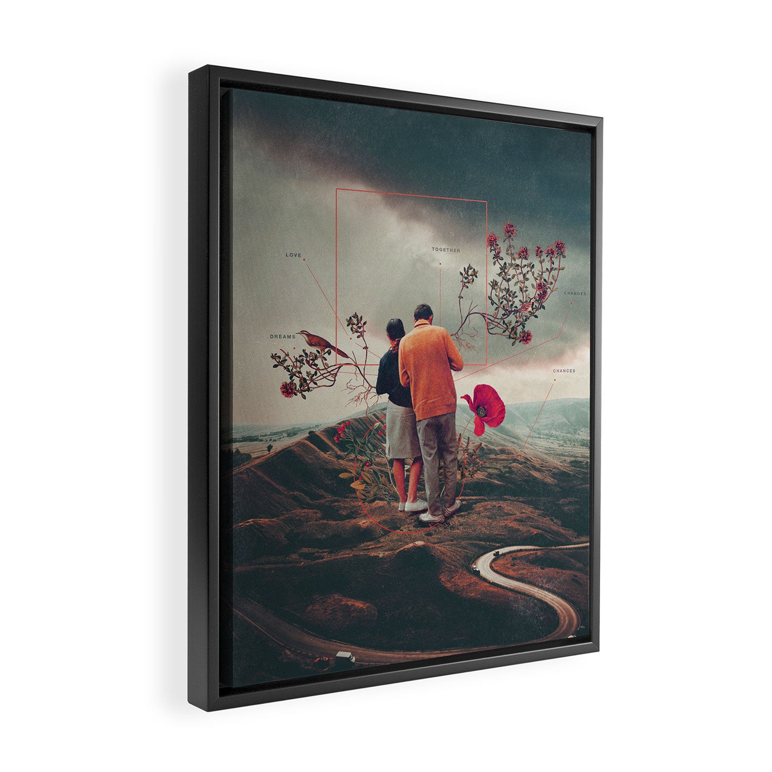 Chances & Changes Framed Canvas Print Gallery Image 2