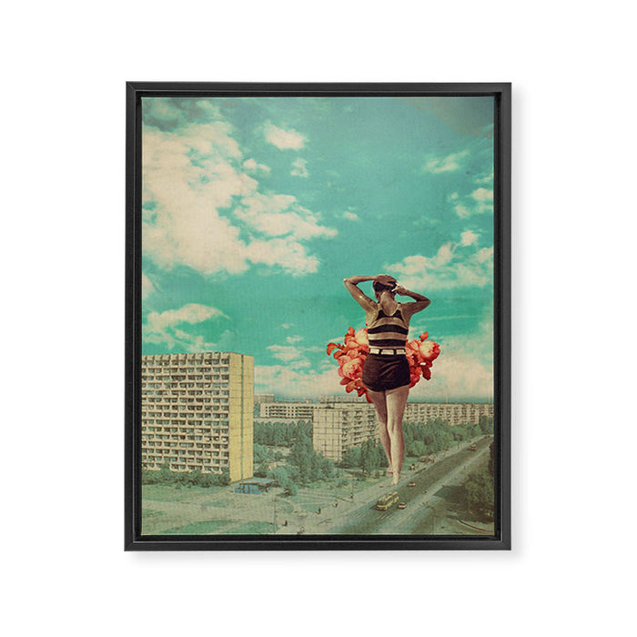 Coming Back Framed Canvas Print Gallery Image 1