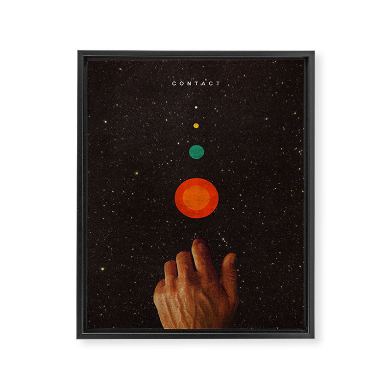 Contact Framed Canvas Print Gallery Image 6