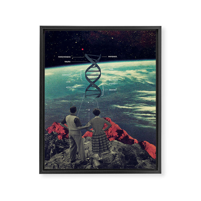 Distance And Eternity Framed Canvas Print Gallery Image 1