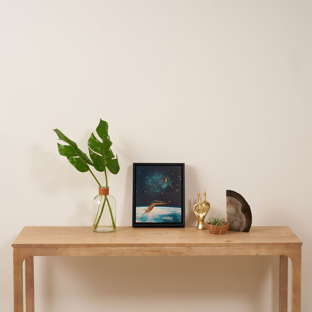 Dive into a Fresh World Framed Canvas Print Gallery Image 4