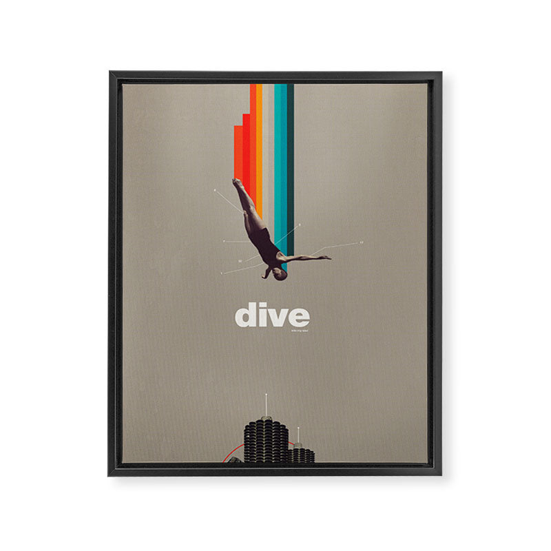 Dive Into My Soul Framed Canvas Print Gallery Image 6