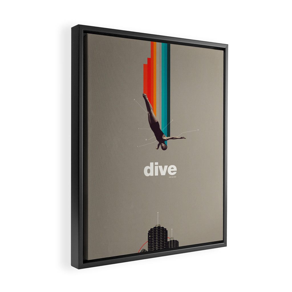Dive Into My Soul Framed Canvas Print Gallery Image 2