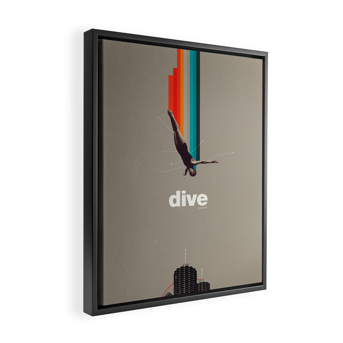 Dive Into My Soul Framed Canvas Print Gallery Image 2
