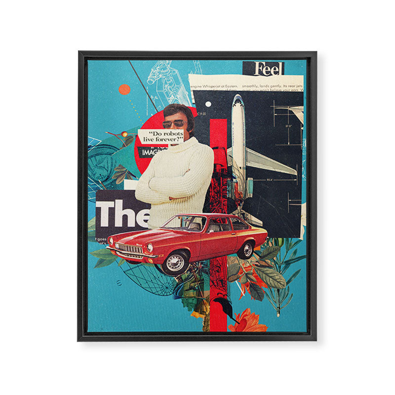 Do Robots live Forever Framed Canvas Print Gallery Image 6