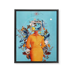 Don't Feed the Monitors with your Dreams Framed Canvas Print Gallery Image 6