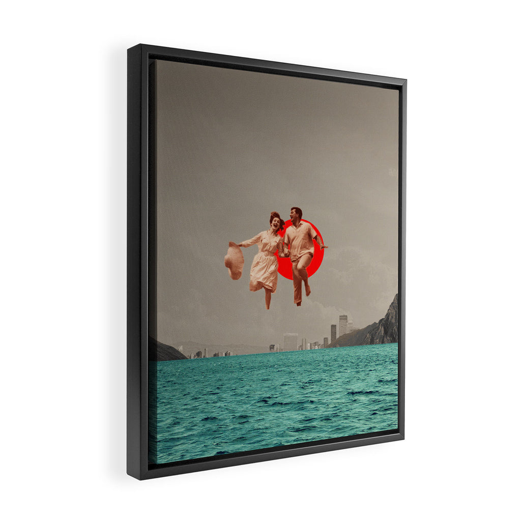 Don't Look Back Framed Canvas Print Gallery Image 2