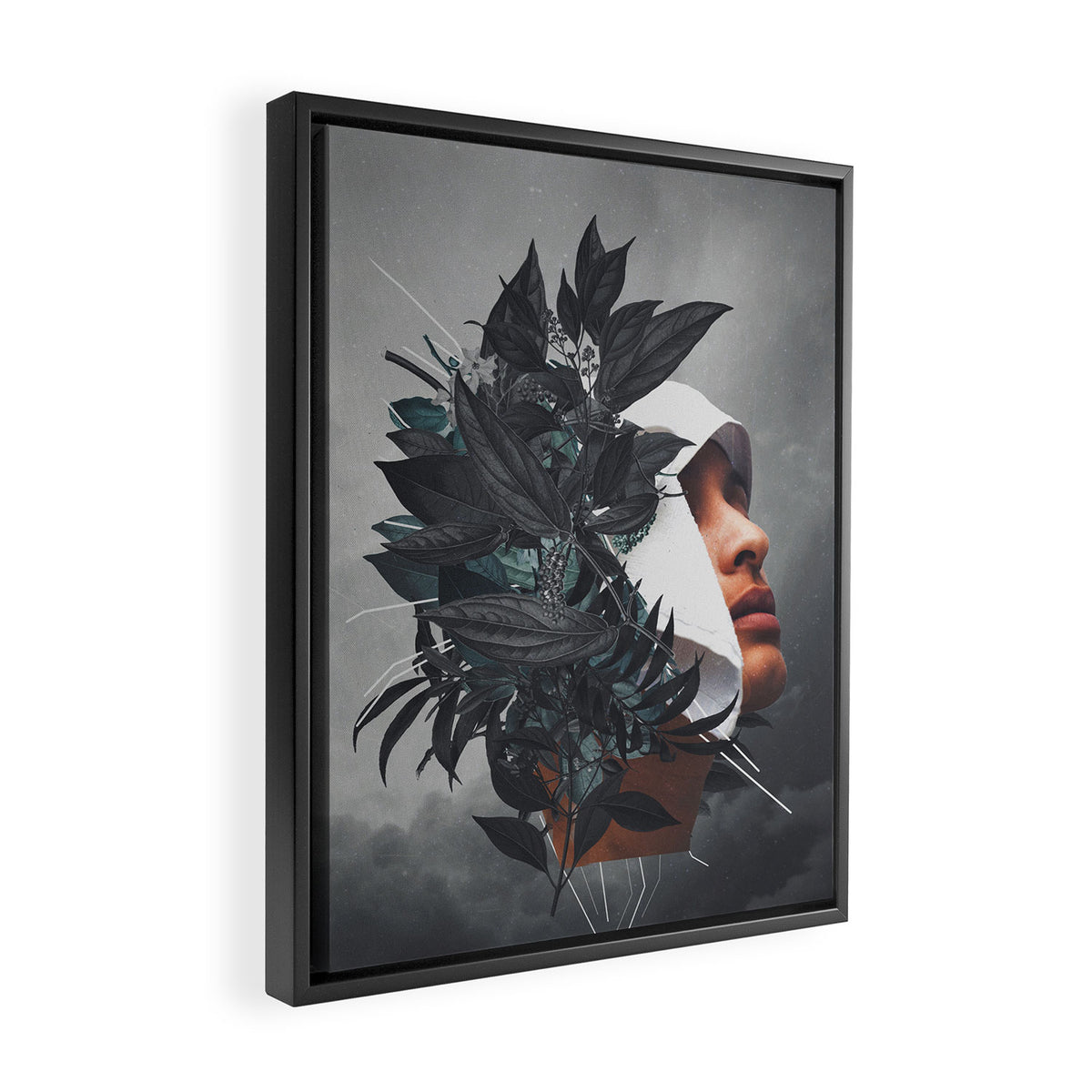 Doubtful Framed Canvas Print Gallery Image 2