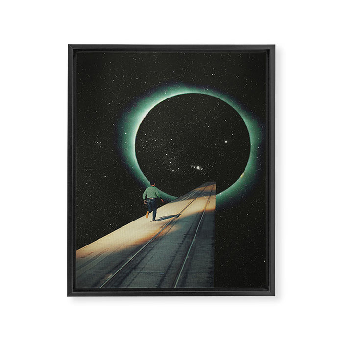 Escaping into the Void Framed Canvas Print Gallery Image 1