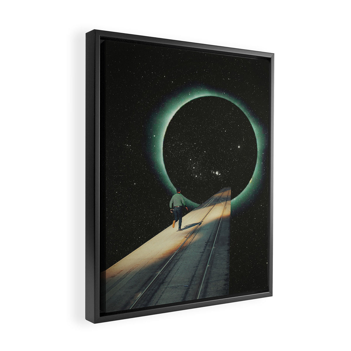Escaping into the Void Framed Canvas Print Gallery Image 2