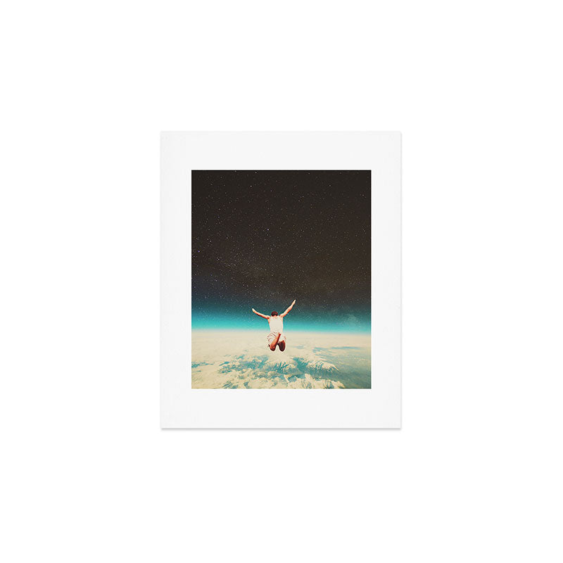 Falling with a hidden smile Art Print Gallery Image 1