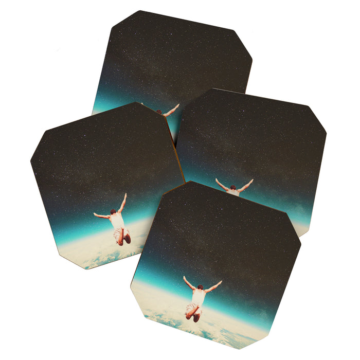Falling with a hidden smile Coaster Gallery Image 1